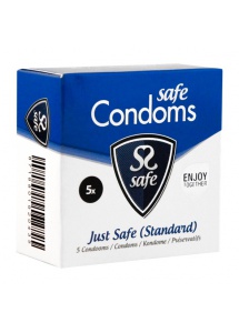 Prezerwatywy klasyczne - Safe Just Safe Condoms 5szt