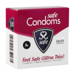 Prezerwatywy ultra cienkie - Safe Feel Safe Condoms Ultra-Thin 5szt