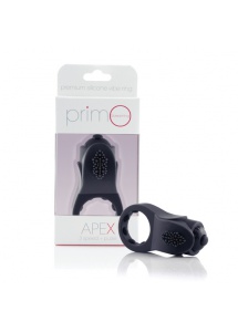 Pierścień na członka z wibracjami - The Screaming O PrimO Line Apex Black 