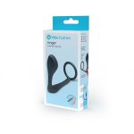 B-VIBE - KOREK ANALNY Z PIERŚCIENIEM NA PENISA CZARNY