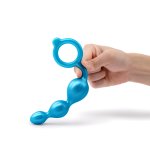 B-VIBE - ZESTAW KORALIKOWYCH KORKÓW ANALNYCH W KOLORZE ZIELONYM