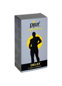 Bądź bohaterem we własnym łóżku Superhero Delay Condoms 6 pcs