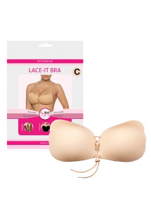 Biustonosz samonośny - Bye Bra Lace-It Cielisty - rozmiar C