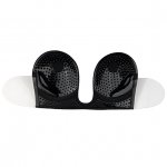 Biustonosz samonośny do głębokich dekoltów - Bye Bra Seamless U-Style Bra Czarny miseczka C