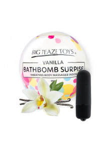 Bomba kąpielowa z wibratorem - Big Teaze Toys Bath Bomb Surprise with Vibrating Body Massager Wanilia  