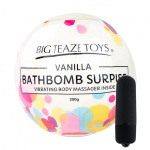 Bomba kąpielowa z wibratorem - Big Teaze Toys Bath Bomb Surprise with Vibrating Body Massager Wanilia  