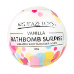 Bomba kąpielowa z wibratorem - Big Teaze Toys Bath Bomb Surprise with Vibrating Body Massager Wanilia  