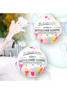 Bomba kąpielowa z wibratorem - Big Teaze Toys Bath Bomb Surprise with Vibrating Body Massager Wanilia  