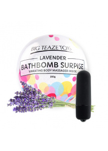 Bomba kąpielowa z wibratorem - Big Teaze Toys Bath Bomb Surprise with Vibrating Body Massager Lawenda