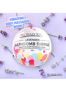 Bomba kąpielowa z wibratorem - Big Teaze Toys Bath Bomb Surprise with Vibrating Body Massager Lawenda