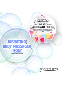 Bomba kąpielowa z wibratorem - Big Teaze Toys Bath Bomb Surprise with Vibrating Body Massager Lawenda