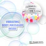 Bomba kąpielowa z wibratorem - Big Teaze Toys Bath Bomb Surprise with Vibrating Body Massager Lawenda