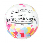 Bomba kąpielowa z wibratorem - Big Teaze Toys Bath Bomb Surprise with Vibrating Body Massager Róża