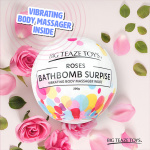 Bomba kąpielowa z wibratorem - Big Teaze Toys Bath Bomb Surprise with Vibrating Body Massager Róża