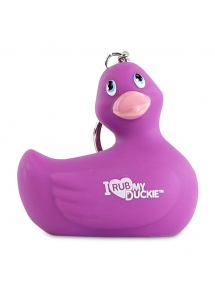 Breloczek - I Rub My Duckie Keychain   Fioletowy