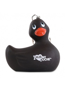 Breloczek - I Rub My Duckie Keychain   Czarny
