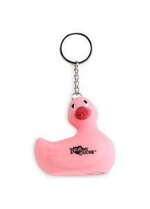 Breloczek - I Rub My Duckie Keychain   Różowy