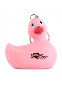 Breloczek - I Rub My Duckie Keychain   Różowy