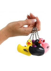 Breloczek - I Rub My Duckie Keychain   Różowy