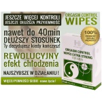 Chusteczki przedłużające stosunek ze środkiem opóźniającym - Orgasm Control Wipes x 6