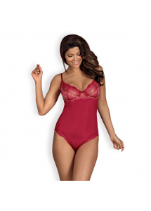 Czerwone seksowne body - Obsessive Rosalyne Teddy Red L/XL