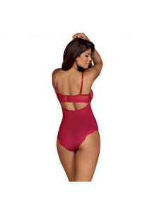 Czerwone seksowne body - Obsessive Rosalyne Teddy Red L/XL