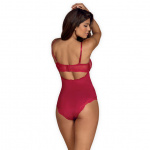 Czerwone seksowne body - Obsessive Rosalyne Teddy Red L/XL