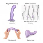 Dildo do peggingu i punktu G - Strap-On-Me Dildo Plug P&G Metallic Lilac L