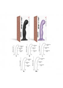 Dildo do peggingu i punktu G - Strap-On-Me Dildo Plug P&G Metallic Lilac L