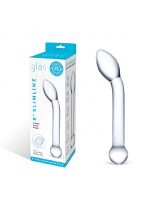 Dildo do punktu G - Glas Slimline G-Spot Glass Dildo  