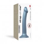 Dildo do strap-on - Strap-On-Me Mono Density Dildo Metallic Shine M  Niebieski