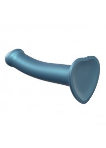 Dildo do strap-on - Strap-On-Me Mono Density Dildo Metallic Shine M  Niebieski