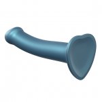 Dildo do strap-on - Strap-On-Me Mono Density Dildo Metallic Shine M  Niebieski
