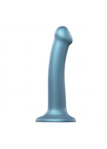 Dildo do strap-on - Strap-On-Me Mono Density Dildo Metallic Shine M  Niebieski