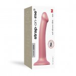 Dildo do strap-on - Strap-On-Me Mono Density Dildo Metallic Shine M  Różowy