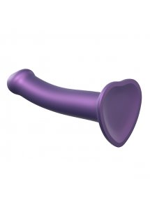 Dildo do strap-on - Strap-On-Me Mono Density Dildo Metallic Shine M  Fioletowy