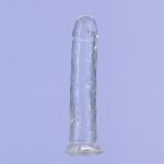 Dildo klasyczne realistyczne - Addiction Crystal Addiction Vertical Dildo (No Balls) 7 Inch  
