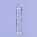 Dildo klasyczne realistyczne - Addiction Crystal Addiction Vertical Dildo (No Balls) 7 Inch  