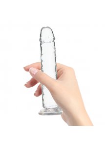 Dildo klasyczne realistyczne - Addiction Crystal Addiction Vertical Dildo (No Balls) 7 Inch  