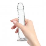Dildo klasyczne realistyczne - Addiction Crystal Addiction Vertical Dildo (No Balls) 7 Inch  