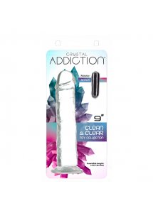 Dildo klasyczne realistyczne - Addiction Crystal Addiction Vertical Dildo (No Balls) 9 Inch  
