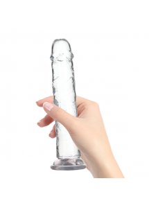 Dildo klasyczne realistyczne - Addiction Crystal Addiction Vertical Dildo (No Balls) 9 Inch  