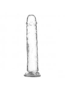 Dildo klasyczne realistyczne - Addiction Crystal Addiction Vertical Dildo (No Balls) 9 Inch  