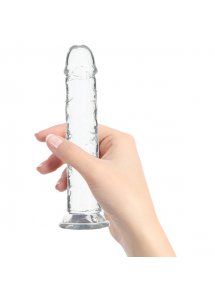 Dildo klasyczne realistyczne - Addiction Crystal Addiction Vertical Dildo (No Balls) 8 Inch  