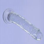 Dildo klasyczne realistyczne - Addiction Crystal Addiction Vertical Dildo (No Balls) 8 Inch  
