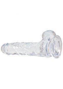 Dildo przejrzyste realistyczne - Addiction Crystal Addiction 7 Inch Clear Dong  