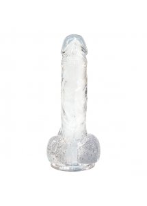 Dildo przejrzyste realistyczne - Addiction Crystal Addiction 7 Inch Clear Dong  
