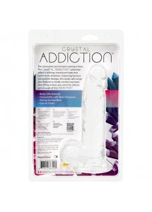 Dildo przejrzyste realistyczne - Addiction Crystal Addiction 8 Inch Clear Dong  