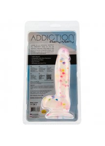 Dildo realistyczne jak w konfetti - Addiction Party Marty Dong 7.5 Inch Frost and Confetti  