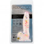 Dildo realistyczne jak w konfetti - Addiction Party Marty Dong 7.5 Inch Frost and Confetti  